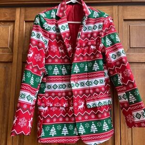 Holiday Patterned Men's Blazer